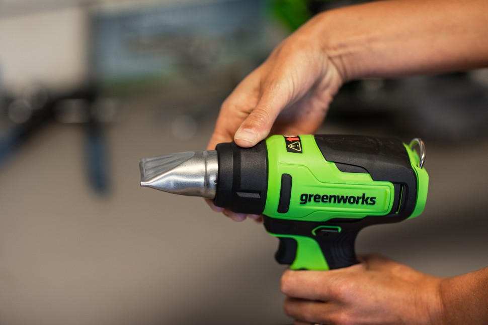 Строительный термофен Greenworks, G24HG, 24v, без АКБ и ЗУ (аккумуляторный)