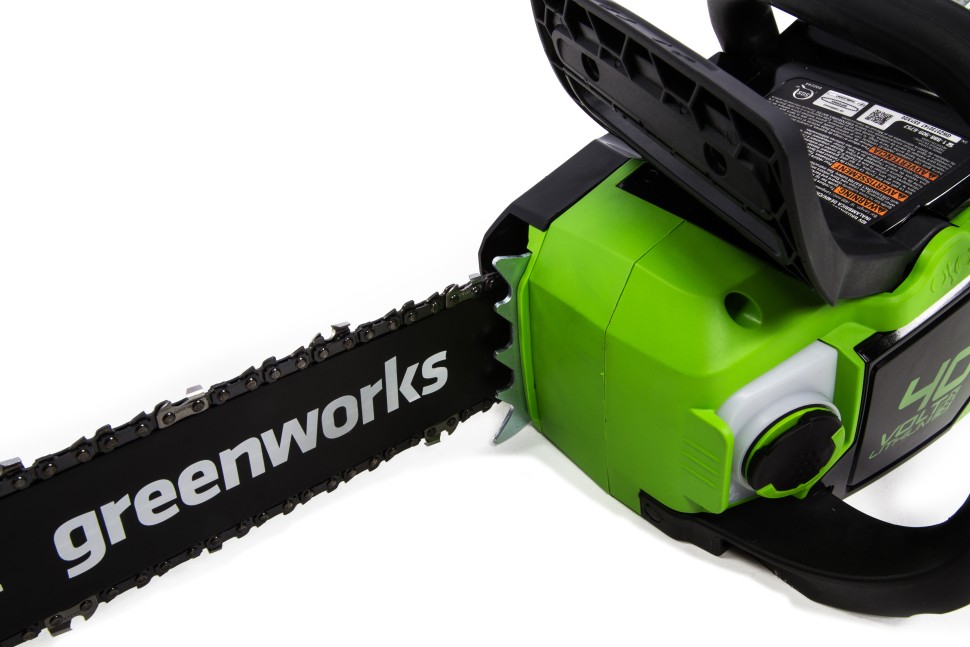 Цепная пила Greenworks GD40CS18k2, 40v, 40 см, в комплекте с АКБ 2 А·ч и ЗУ (аккумуляторная)