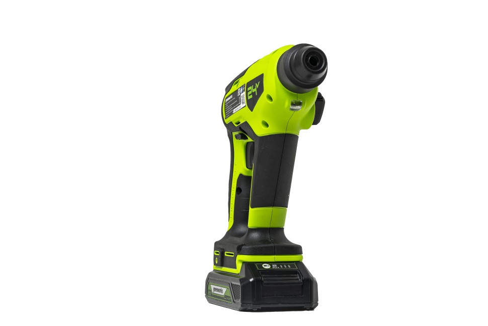 Перфоратор Greenworks GD24SDS1, 24v, 1,2 Дж, без АКБ и ЗУ (аккумуляторный)