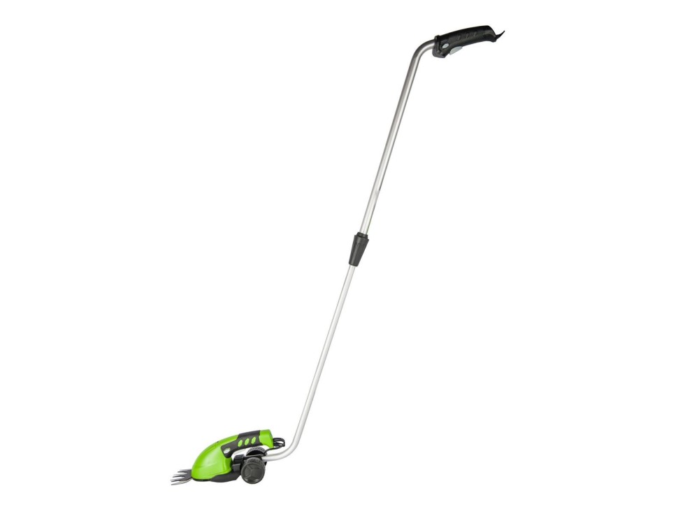 Садовые ножницы кусторез Greenworks G3,6GS, 3.6v, встроенный АКБ 2 А·ч и ЗУ (аккумуляторные, штанга)