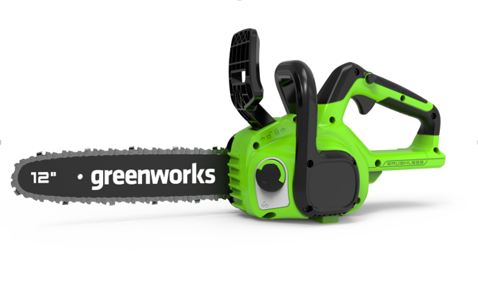 Цепная пила Greenworks GD24CS30, 24V, 30 см, без АКБ и ЗУ (аккумуляторная)