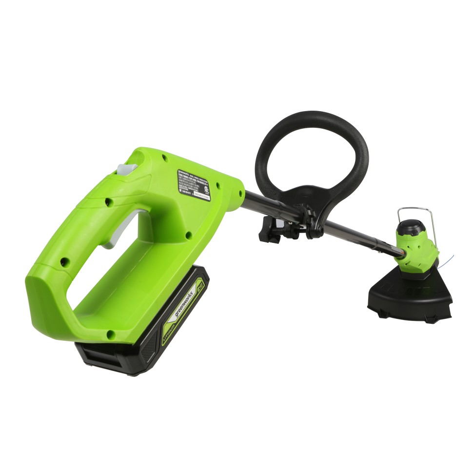 Триммер Greenworks G24LT25, 24v, 25 см, в комплекте с АКБ 2 А·ч и ЗУ (аккумуляторный)