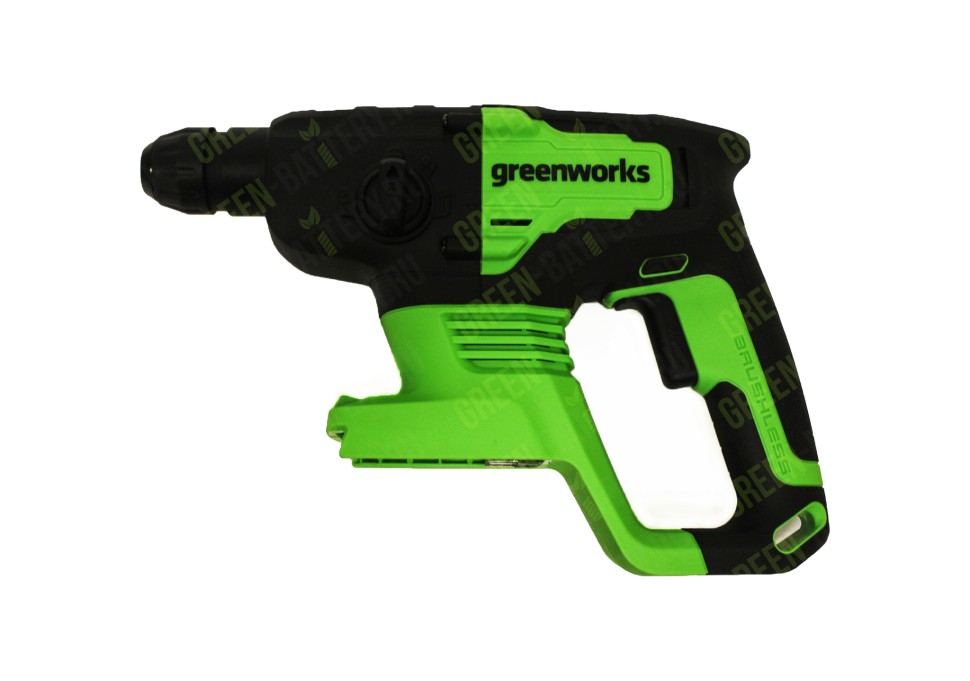 Перфоратор Greenworks GD24SDS2, 24v, 2 Дж, без АКБ и ЗУ (аккумуляторный)