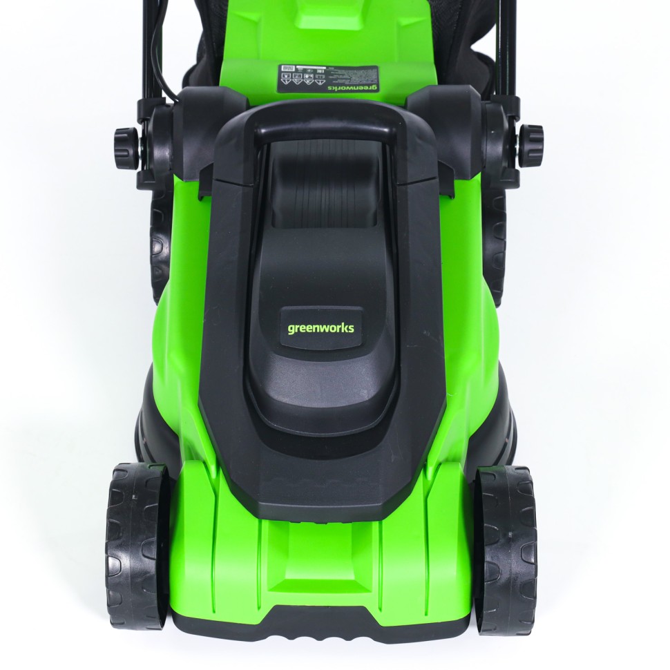 Газонокосилка Greenworks GD1200LM32, 220v, 32 см, 1.2 кВт (сетевая)