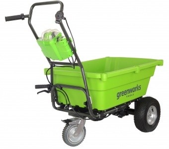 Садовая тележка Greenworks G40GC, 40v, 106 л, без АКБ и ЗУ (аккумуляторная, самоходная)