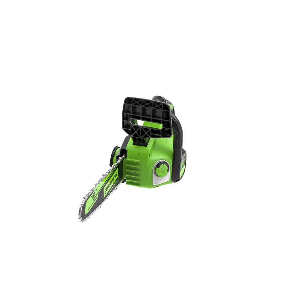 Цепная пила Greenworks GD24CS30k2, 24V, 30 см, в комплекте с АКБ 2 А·ч и ЗУ (аккумуляторная)