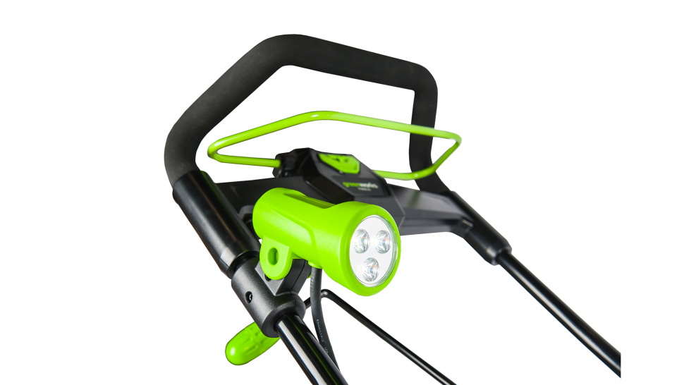 Снегоуборщик Greenworks GD40ST, 40v, 51 см, 1.5 кВт, 2 л.с (аккумуляторный)