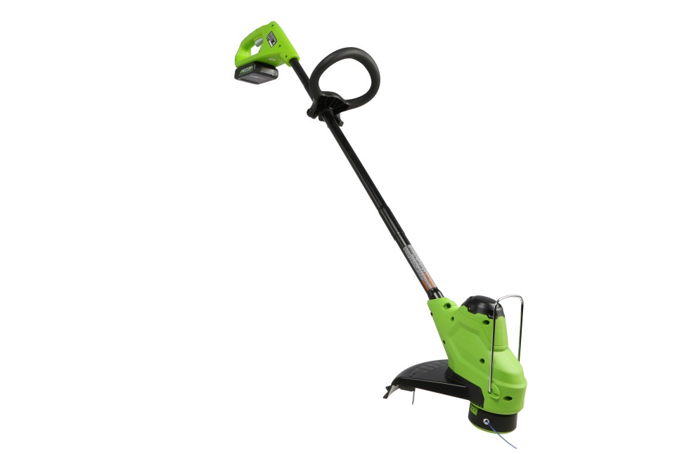 Триммер Greenworks G24LT25, 24v, 25 см, в комплекте с АКБ 2 А·ч и ЗУ (аккумуляторный)