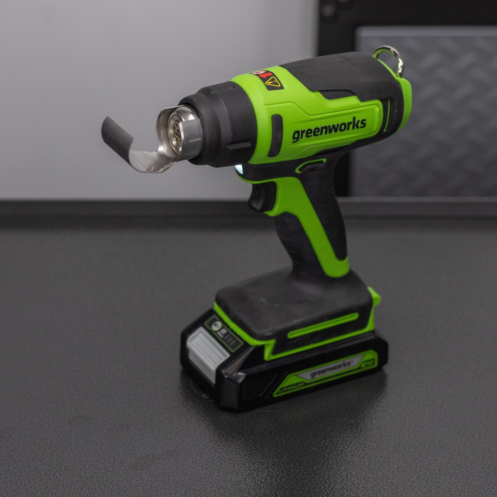 Строительный термофен Greenworks, G24HG, 24v, без АКБ и ЗУ (аккумуляторный)