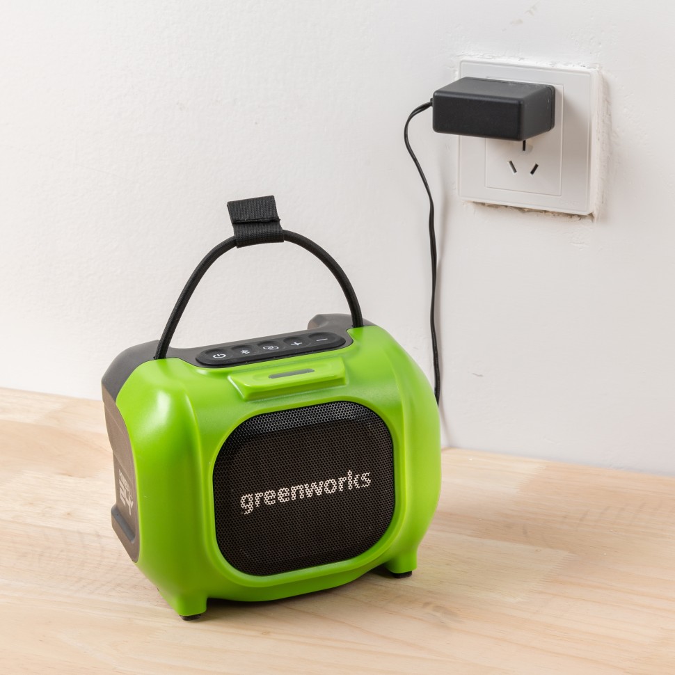 Беспроводная колонка Greenworks GPT-MNBS, 24v/220v, без АКБ и ЗУ (аккумуляторная и сетевая)
