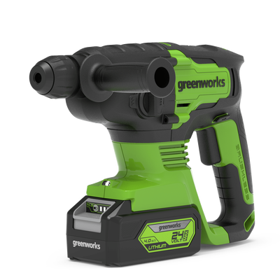 Перфоратор Greenworks GD24SDS2, 24v, 2 Дж, без АКБ и ЗУ (аккумуляторный)