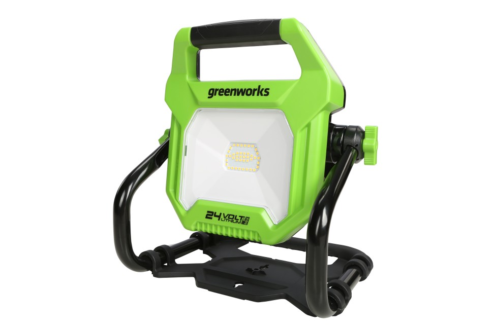 Светодиодный фонарь Greenworks G24WL, 24v (220v), 2000 лм, без АКБ и ЗУ (аккумуляторный или сетевой, 2в1)