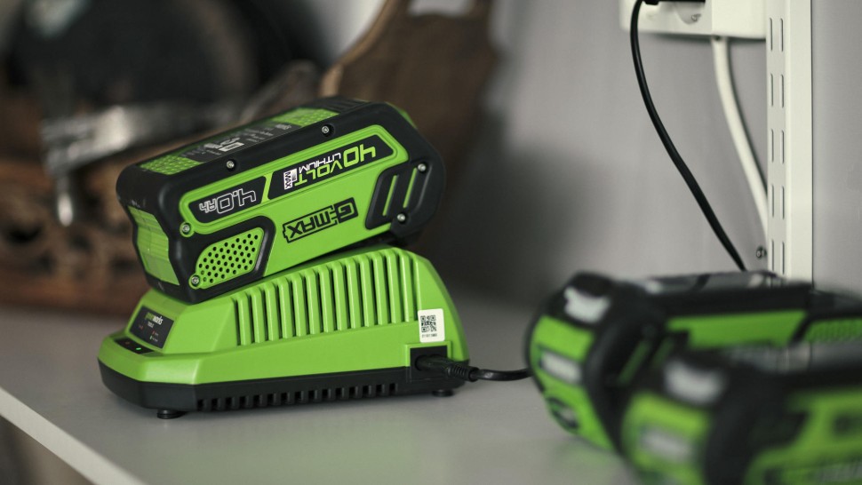 Аккумулятор Greenworks G40B2, 40v, li-ion, 2 А·ч, пиковый ток 30А