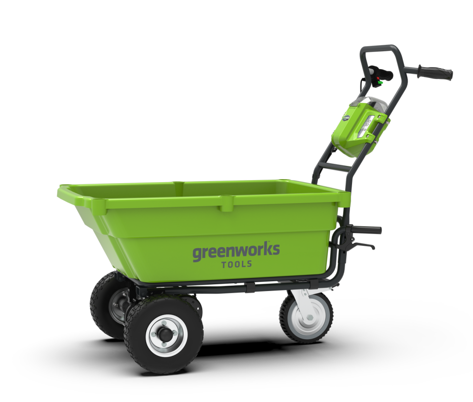Садовая тележка Greenworks G40GC, 40v, 106 л, без АКБ и ЗУ (аккумуляторная, самоходная)