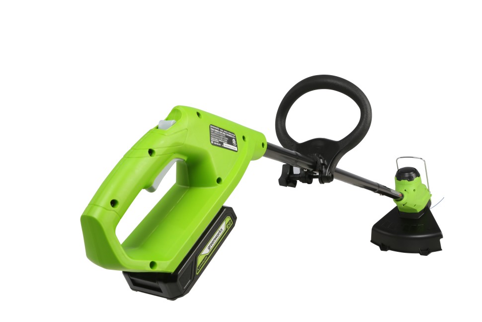Триммер Greenworks G24LT25, 24v, 25 см, в комплекте с АКБ 2 А·ч и ЗУ (аккумуляторный)