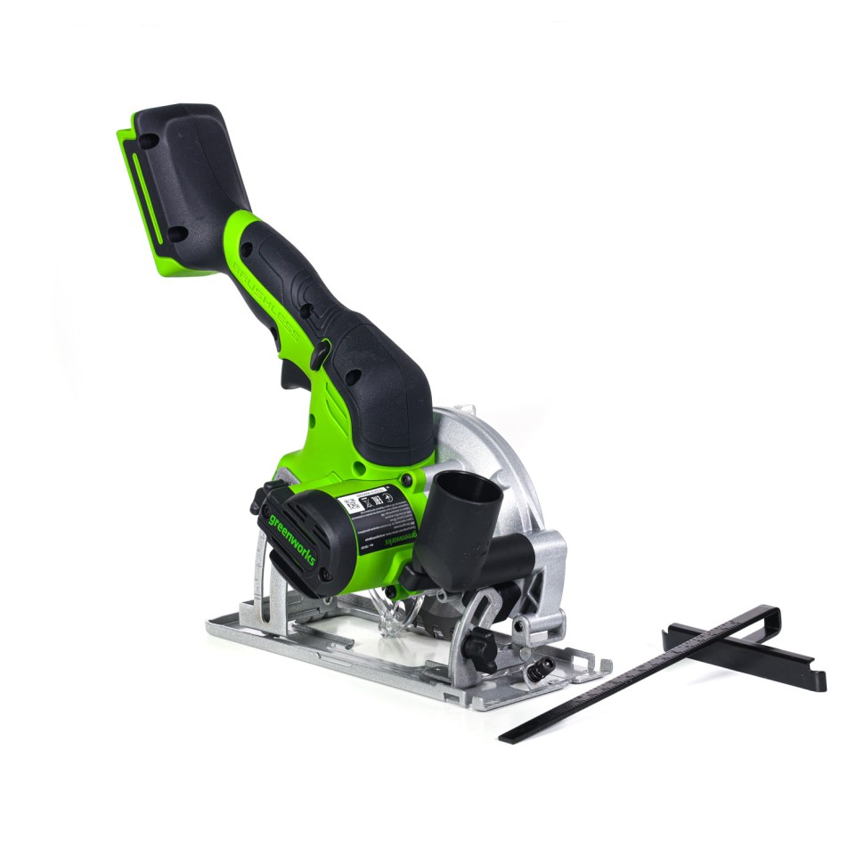 Циркулярная пила Greenworks G24MCS, 24v, 120 мм, без АКБ и ЗУ (аккумуляторная, мини)