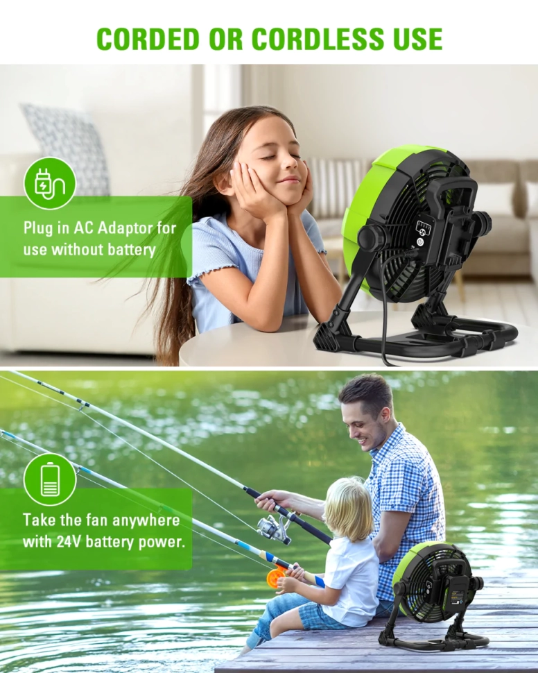 Вентилятор Greenworks G24FAN, 24v, без АКБ и ЗУ