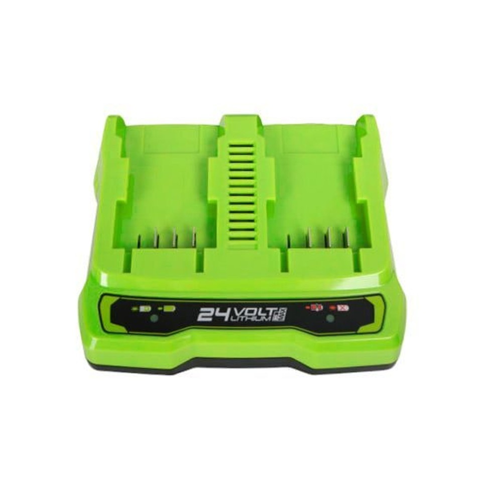 Универсальное зарядное устройство Greenworks G24X2UC2, 24v, сила тока 2А, для 2-х аккумуляторов