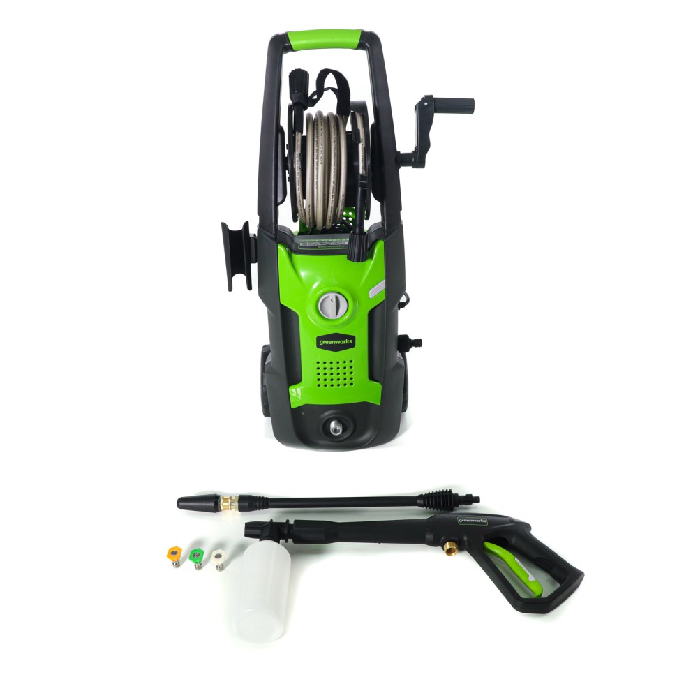 Мойка высокого давления Greenworks GPWG4II Gen 2, 130 бар, 1.8 кВт (сетевая)