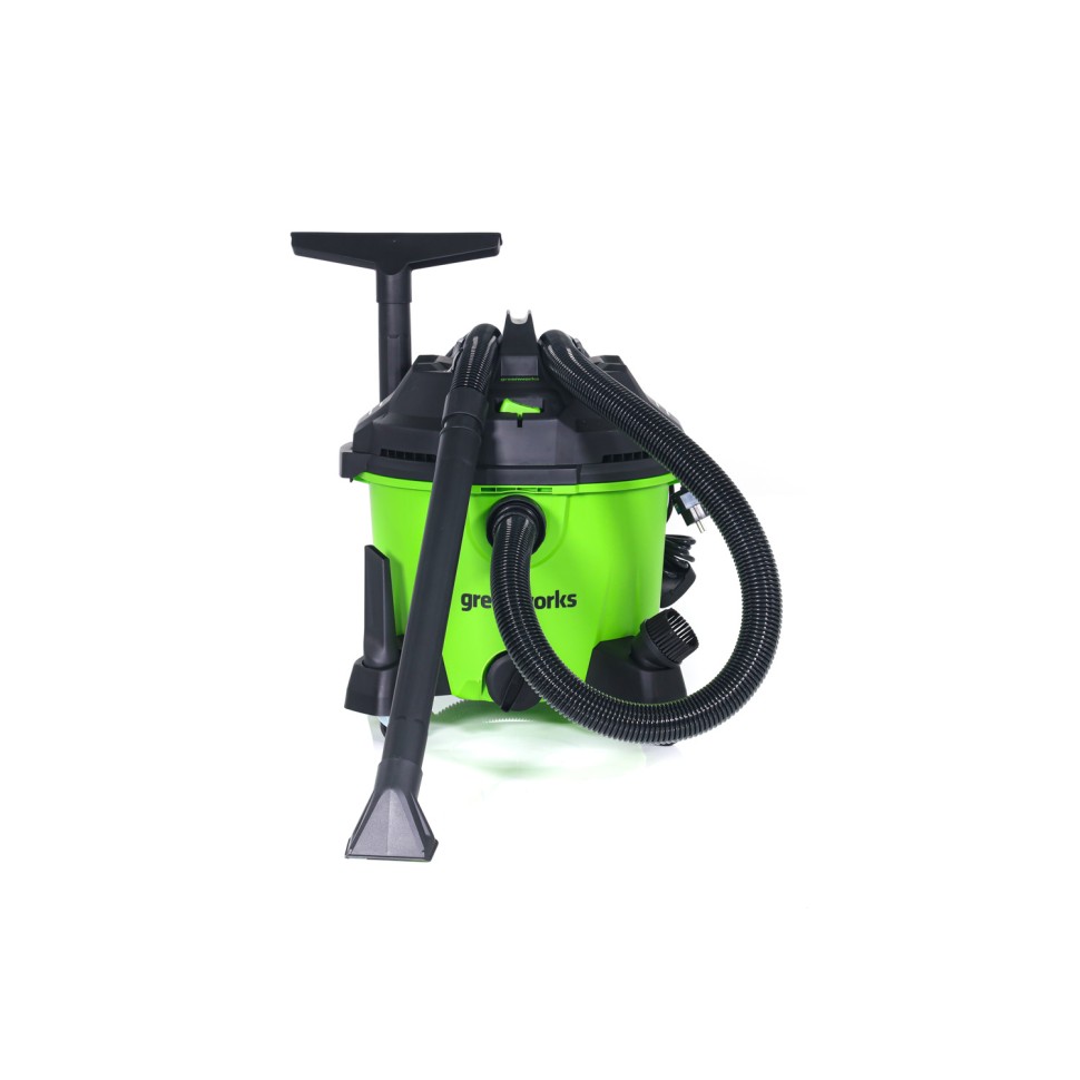 Строительный пылесос Greenworks G120WDV, 220v, 1.3 кВт (сетевой)