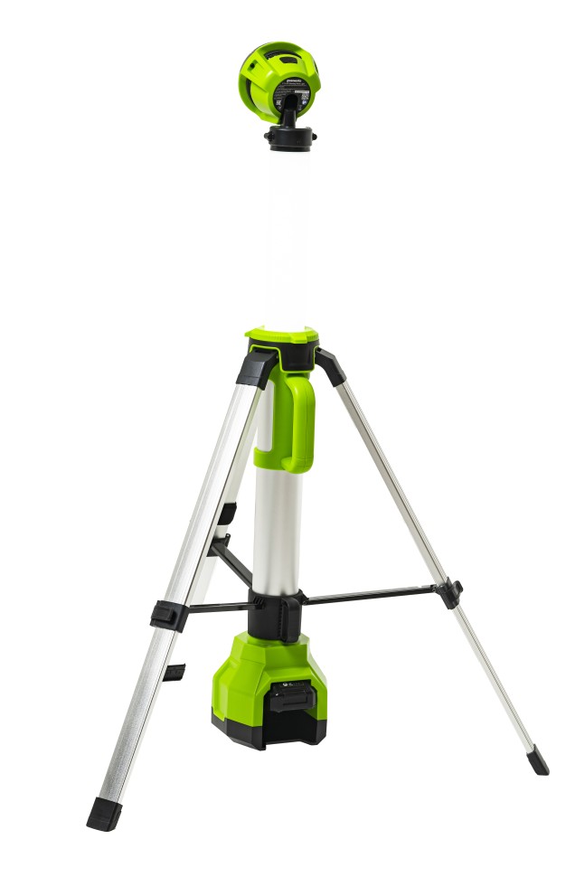 Светодиодная осветительная мачта Greenworks G120SWL, 24v, 1500 лм, без АКБ и ЗУ (аккумуляторная)