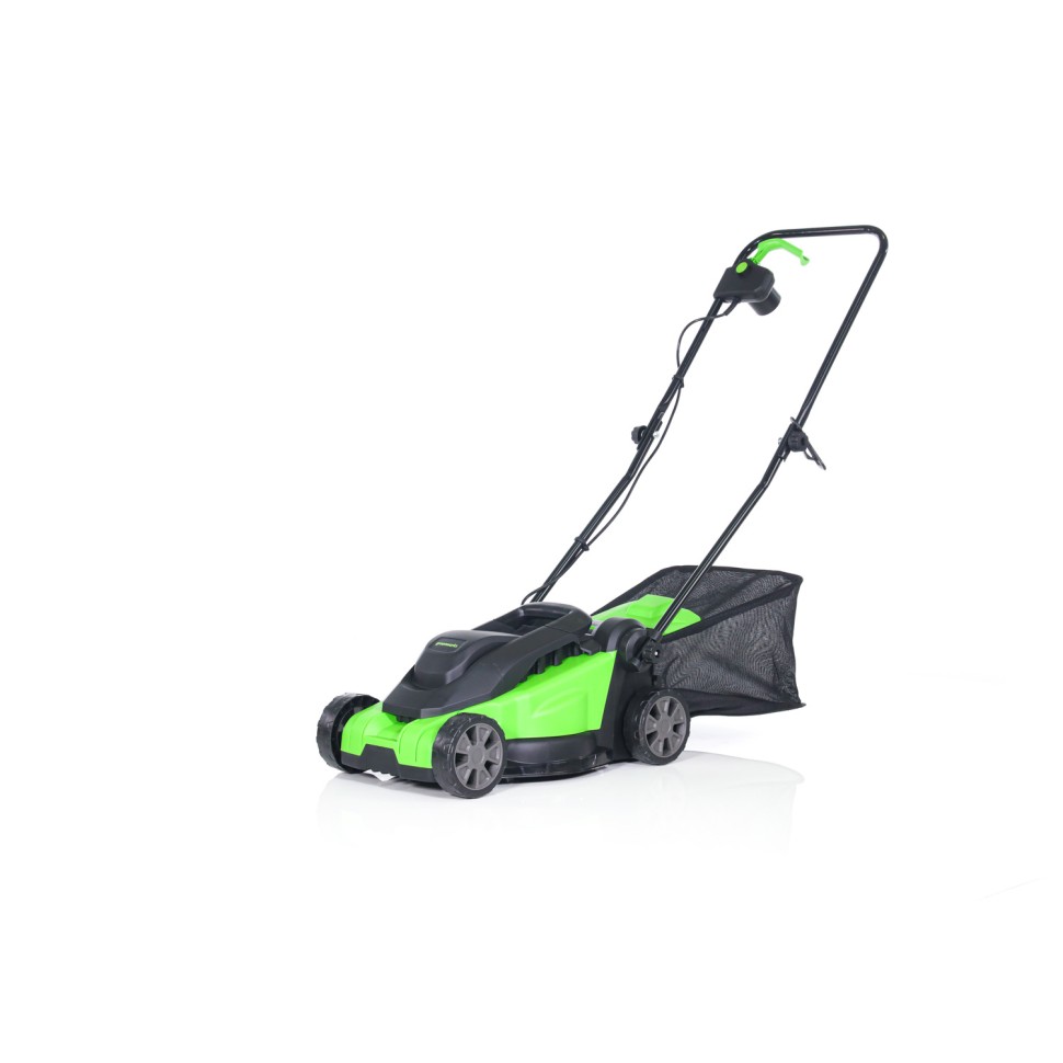 Газонокосилка Greenworks GD1200LM32, 220v, 32 см, 1.2 кВт (сетевая)