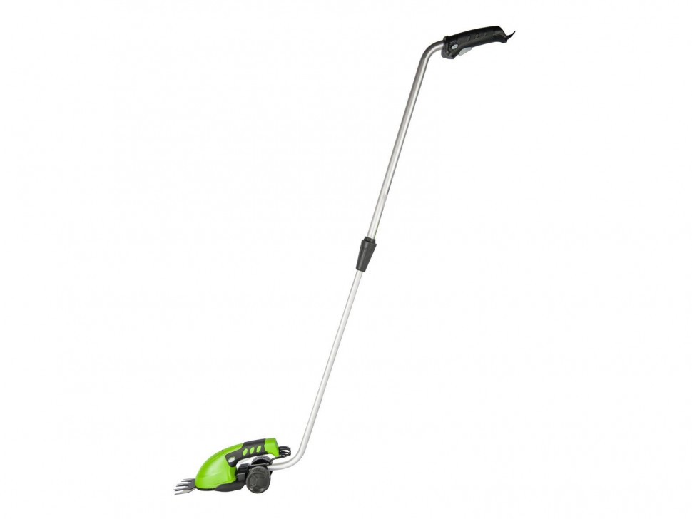 Садовые ножницы кусторез Greenworks G3,6GS, 3.6v, встроенный АКБ 2 А·ч и ЗУ (аккумуляторные, штанга)
