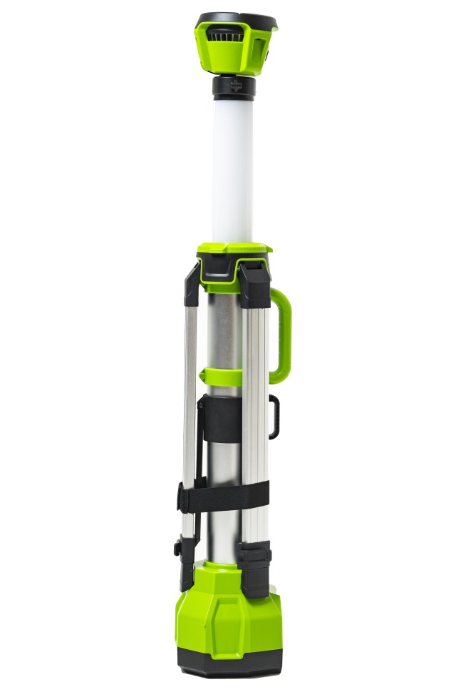 Светодиодная осветительная мачта Greenworks G120SWL, 24v, 1500 лм, без АКБ и ЗУ (аккумуляторная)